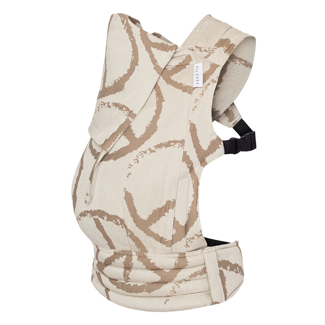 sandiia® baby carrier Tiimeless Peace Sand without shoulder pads